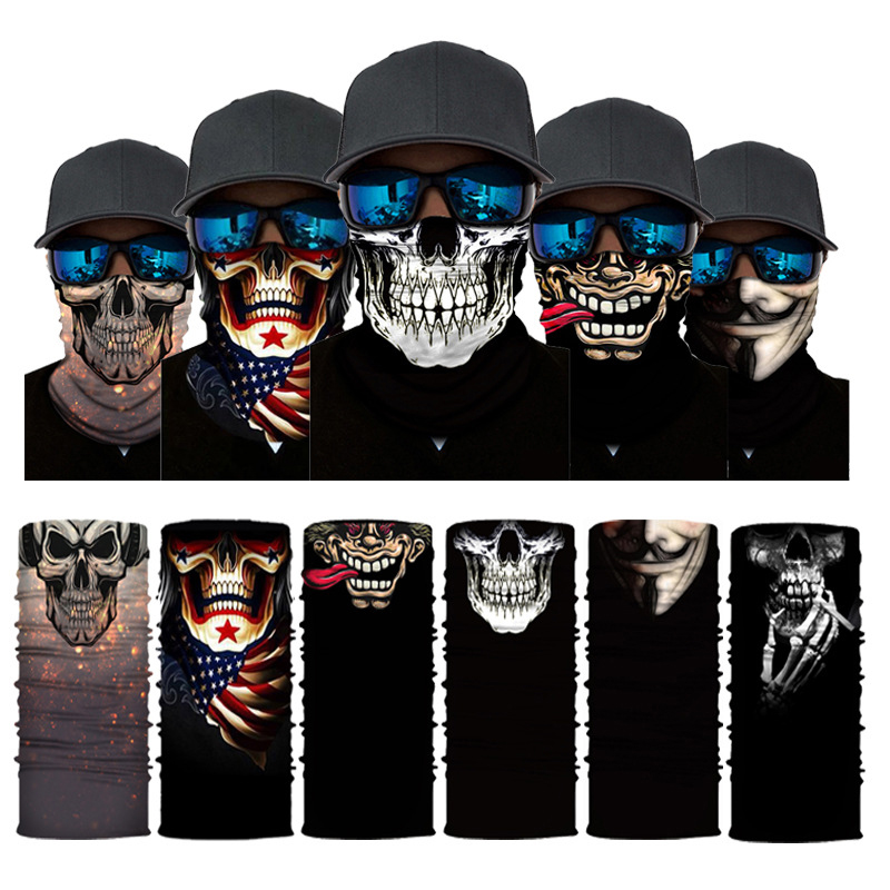 3D 해골 무늬 발라클라바 심리스 오토바이 넥페이스 마 - Face Scarf Mask 리뷰 및 가격